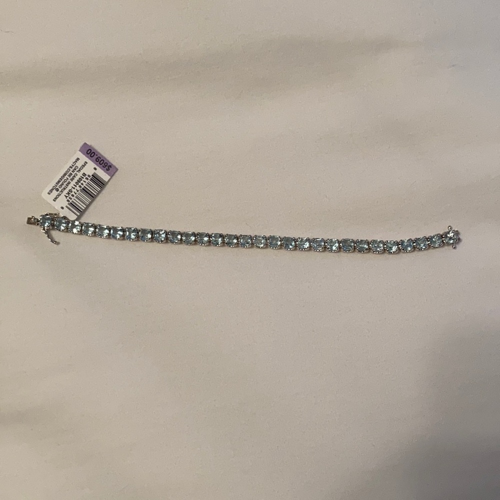 Blue Topaz Tennis Bracelet